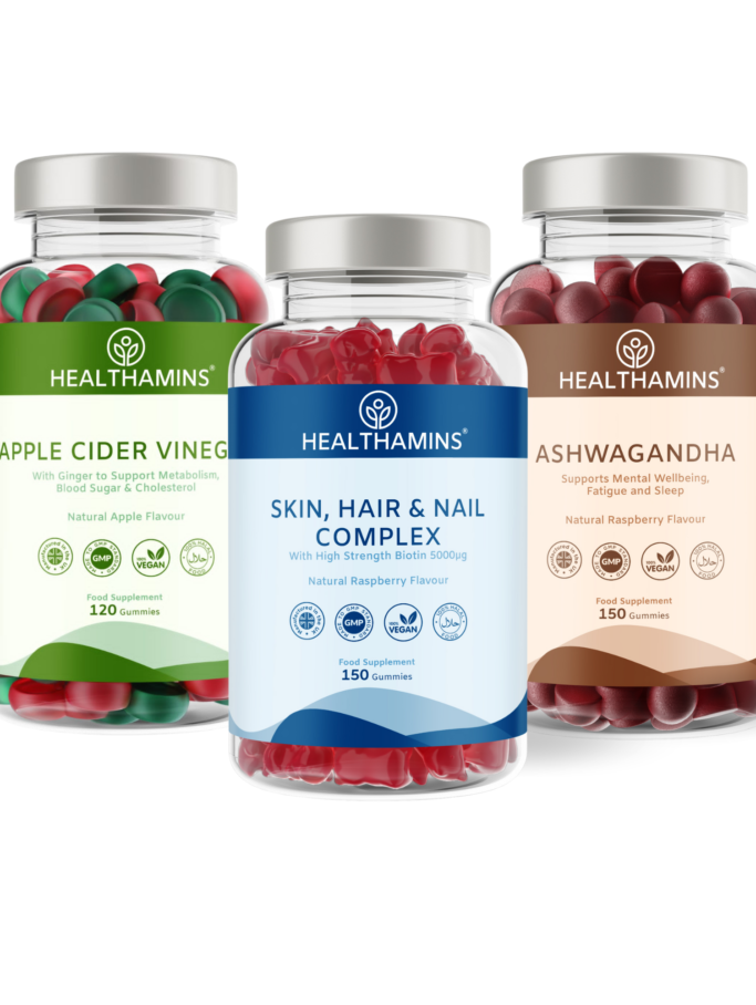 Gummies Bundle - Apple Cider Vinegar | Skin, Hair & Nails | Ashwagandha High Strength Gummy